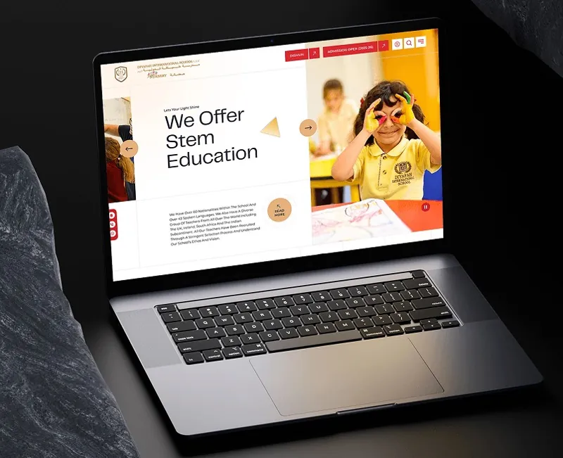 Diyafah International School website designed by Codeeo