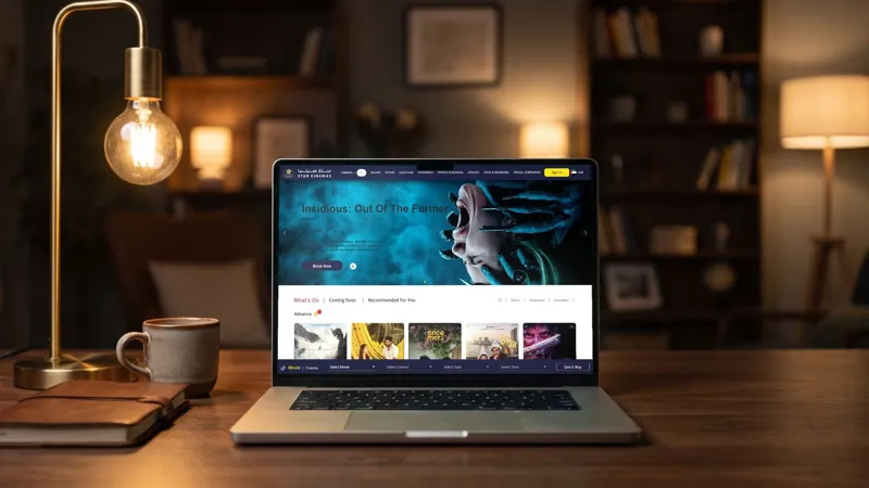 Star Cinemas website designed by Codeeo